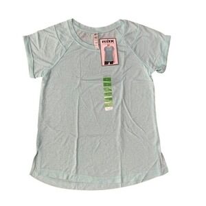 RBX Active Burnout Tee Shirt Flexible Versatile Stylish Mint‎ Julep Large